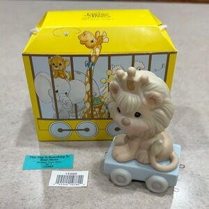 Precious Moments Birthday Series Train (age 5) This Day Is Something To Roar Abo